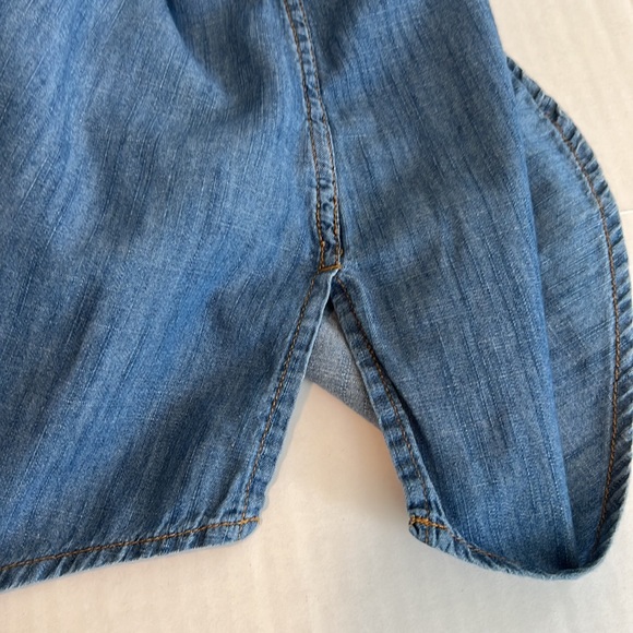 RUFF HEWN || Chambray Long Sleeve Tunic Top. Sz. - Picture 6 of 9